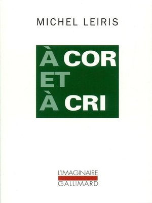 cover image of À cor et à cri